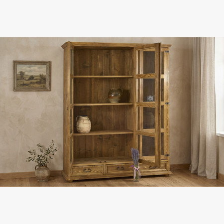 Veľká vitrína do jedálne rustikálna