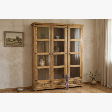 Veľká vitrína do jedálne rustikálna