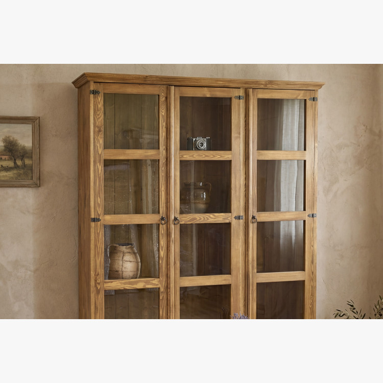 Veľká vitrína do jedálne rustikálna