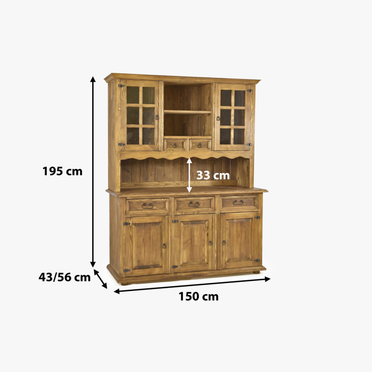 Príborník do jedálne rustikálny