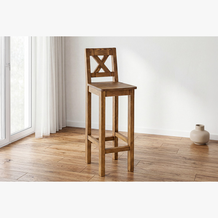 Barová stolička - rustikálny