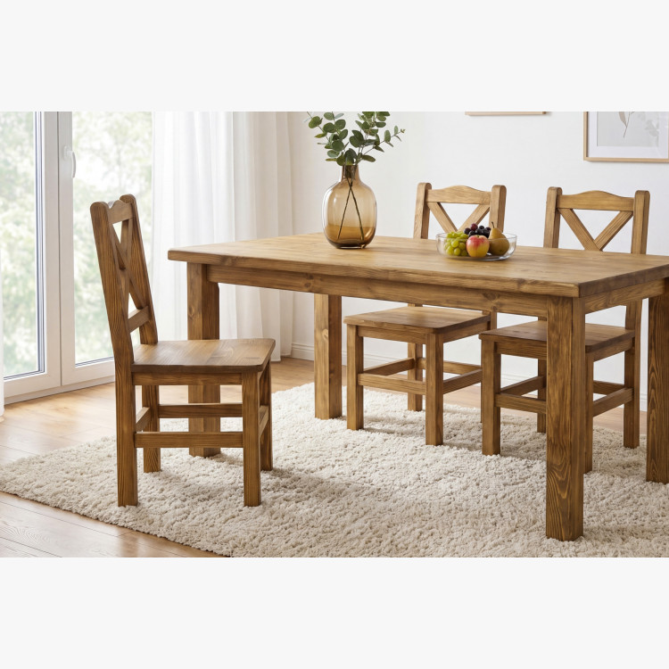 Jedálenská zostava v rustikálnom štýle