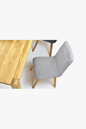 Drevený stôl a stoličky 140 x 90 cm, dub 2