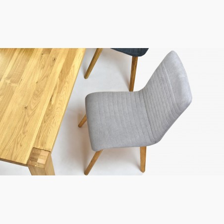 Drevený stôl a stoličky 140 x 90 cm, dub