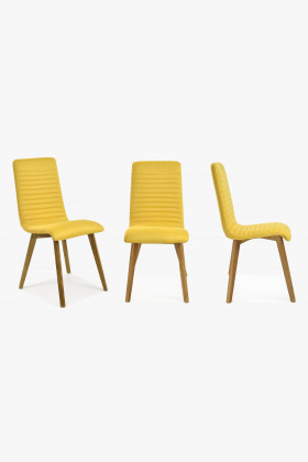 Moderné jedálenské stoličky dub - žlté, Arosa - Lara , Jedálenské stoličky- 1 2
