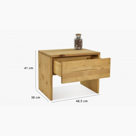 Smrekový nočný stolík Matus