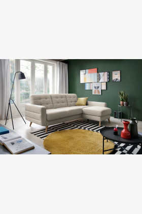 Elegantná rohová pohovka s funkciou spania a úložným priestorom, Bodo viac farieb , Obývacia izba- 1 2