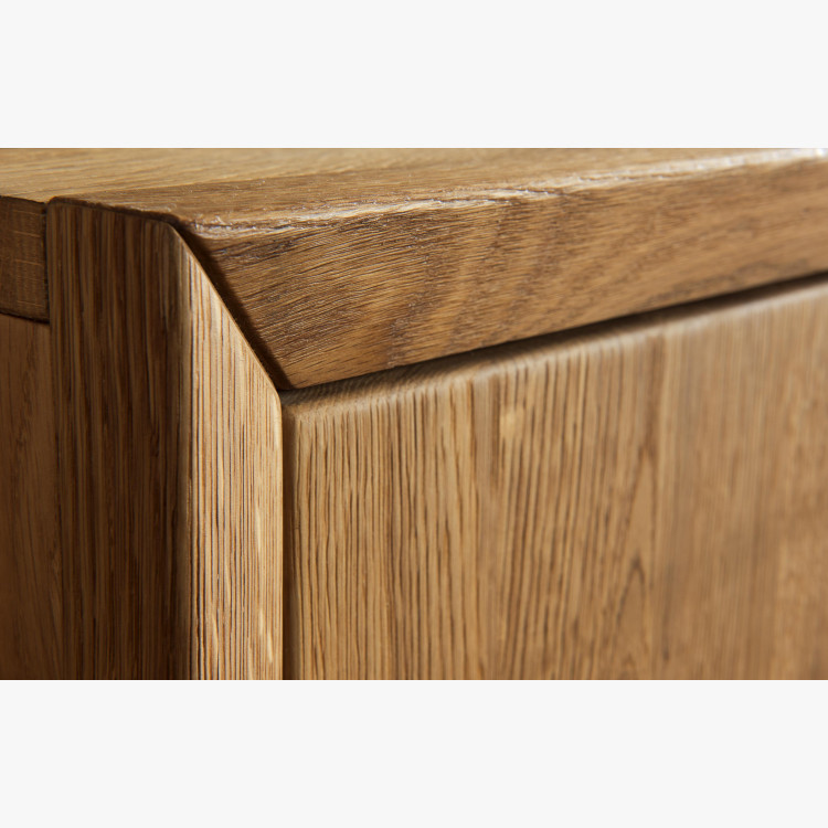 Závesná sklenená polica s dvierkami, Vilo 14