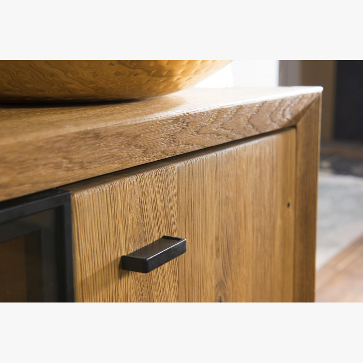 Príborník na kovových nohách dub, Vilo 46