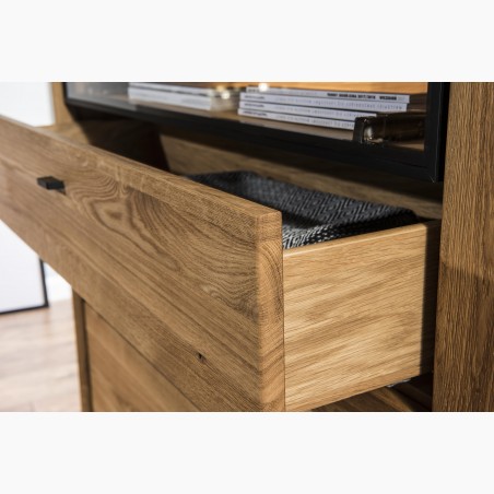 Príborník na kovových nohách dub, Vilo 46