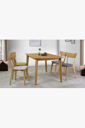 Masívny dubový stôl 140 x 90, Liam , Drevené jedálenské stoly- 1 2