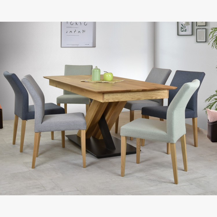 Moderná stolička čalúnená sivá, Skagen , Jedálenské stoličky- 7