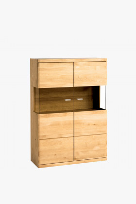 Vitrína z dubu do obývačky, Boston typ 45