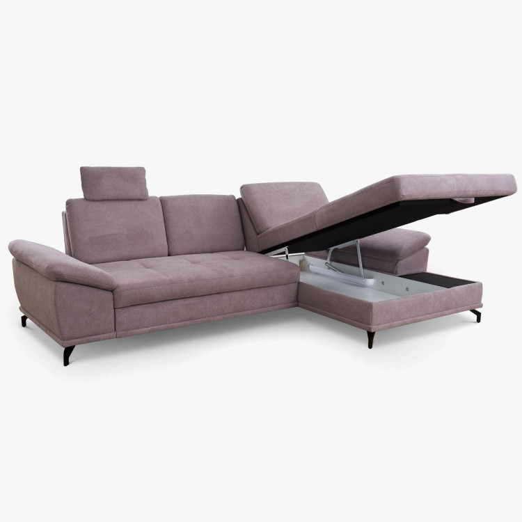 Rohová pohovka na kovových nožičkách, Costello - roh vpravo , Rohové pohovky- 6