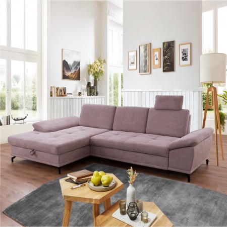 Rohová pohovka na kovových nožičkách, Costello - ľavý roh , Rohové pohovky- 2