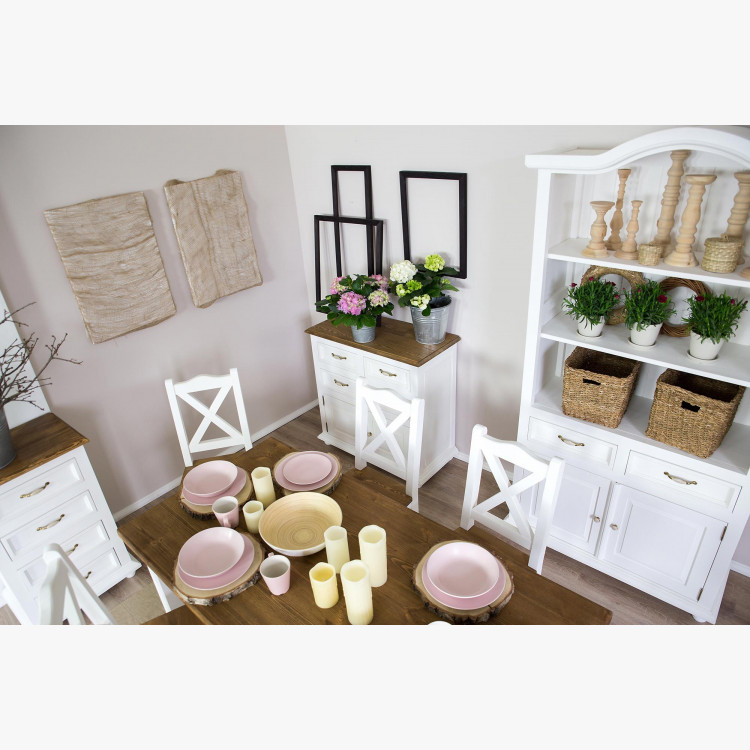 Drevená polica, Canne , nábytok Provence- 4