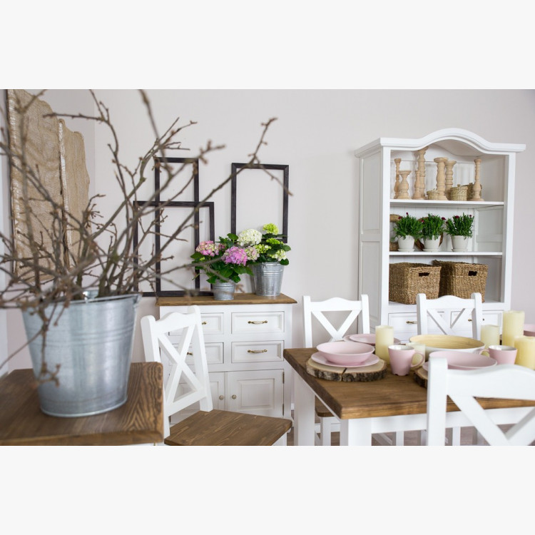 Drevená polica, Canne , nábytok Provence- 9