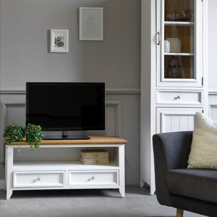 Dřevěný provence tv stolek, Lille 405 , TV stolky, Tv Komody- 2