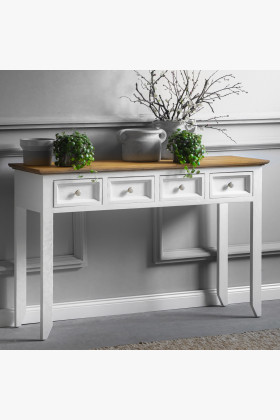 Drevený provence príručný stolík, Lille