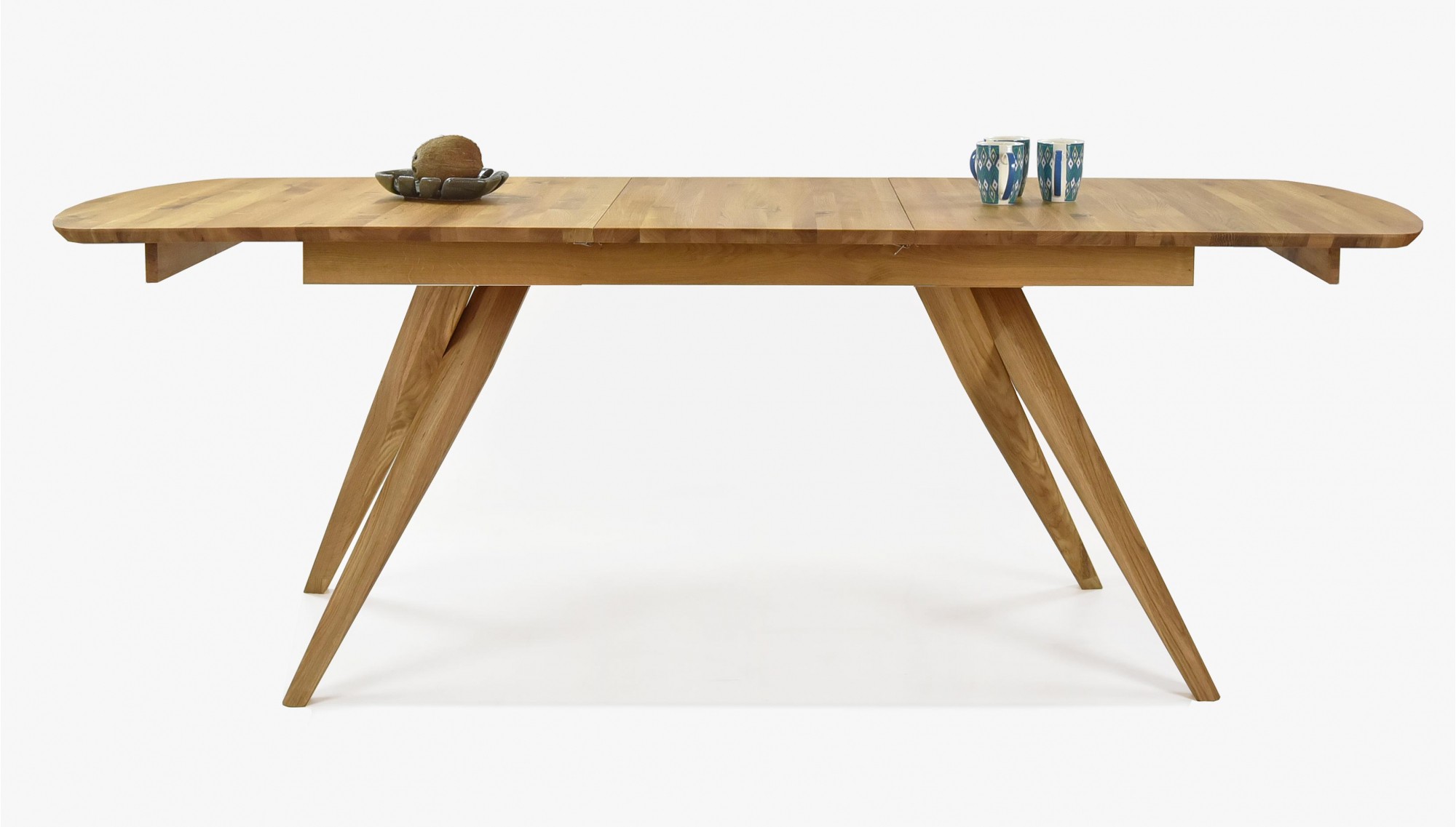 dubový stôl do jedálne, s možnosťou rozloženia 