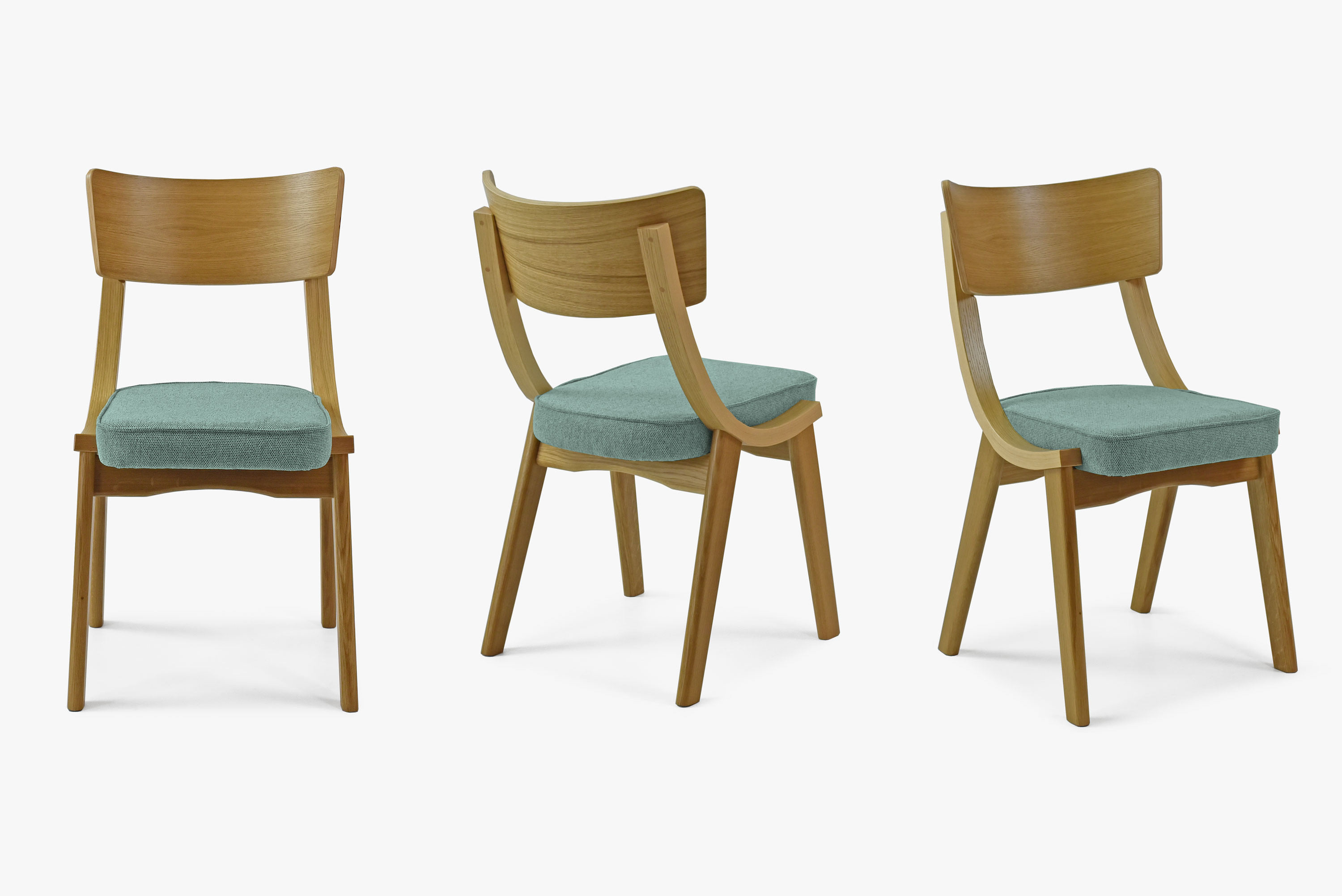 Pohodlná stolička do jedálne retro dizajn pevná masívna konštrukcia 