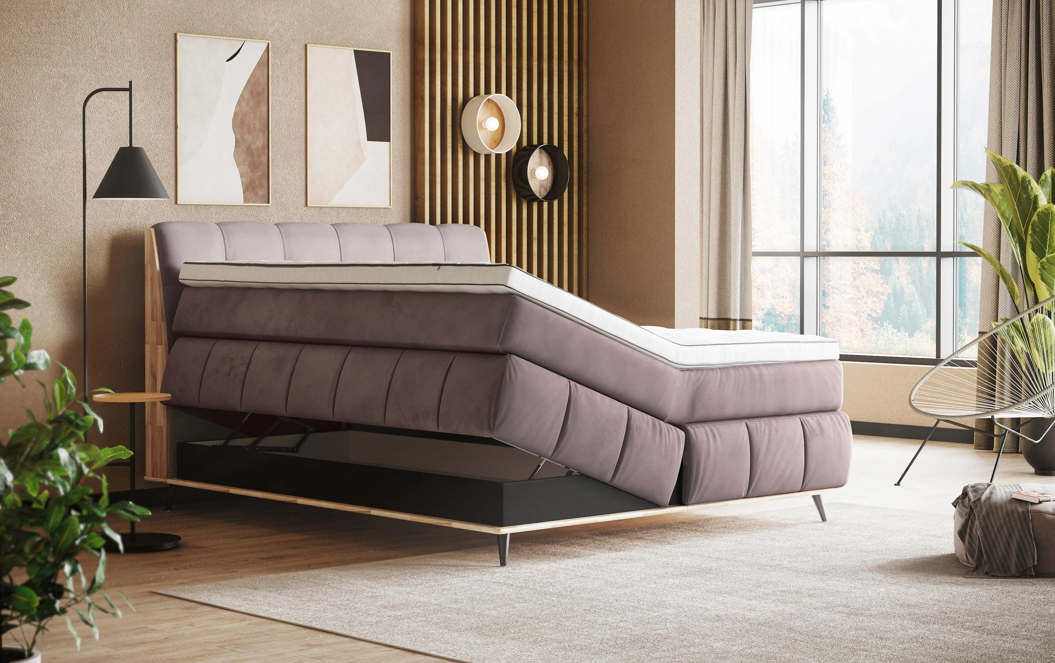 Luxusná posteľ boxspring 