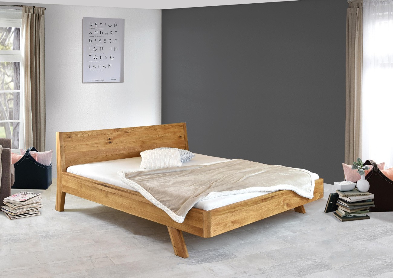 Manželská posteľ z dubového dreva 160 x 200 alebo 180 x 200 