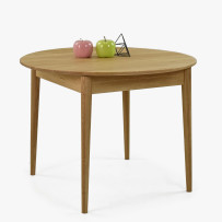 Okrúhly  rozkladací stôl z masívu dub 