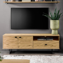 Moderná TV komoda do obývačky s 3D povrchom 
