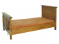Rustikalna posteľ - hnedá 