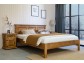 Vidiecká manželská posteľ z masívu 200 x 200 (LUX france) 