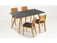 Jedálenský stôl pre 4- 6 osôb (Stôl dekton 160 x 90, 4 x stolička Norman)