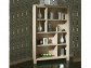 Moderná knižnica z čistého dreva