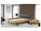 Moderná dubová posteľ LAURA 160 x 200 (čalúnené čelo)