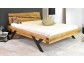 Manželská posteľ z dubového dreva oceľove nohy tvar Y 