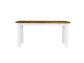 Pevný drevený stôl do jedálne biela+hnedá- Objavte štýlový provence nábytok