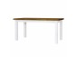 Pevný drevený stôl do jedálne  biela+hnedá- Objavte štýlový provence nábytok