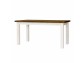 Pevný drevený stôl do jedálne biela patina + hnedá- Objavte štýlový provence nábytok