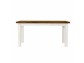 Pevný drevený stôl do jedálne biela patina + hnedá- Objavte štýlový provence nábytok