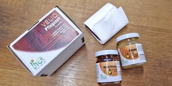 Použití sady PFLEGESET LIVOS barva natural